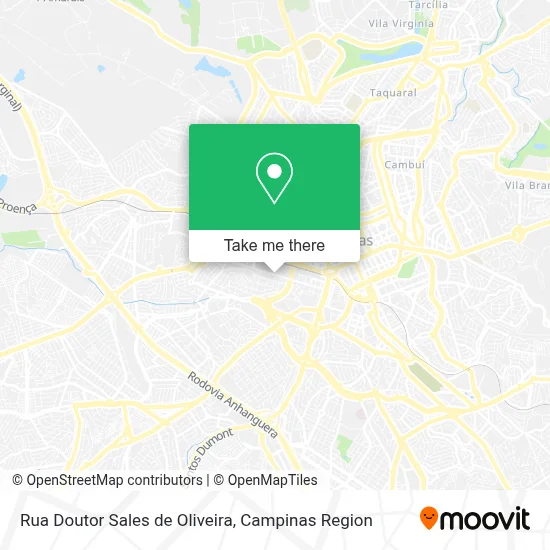 Rua Doutor Sales de Oliveira map