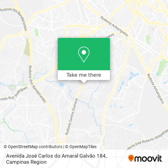Avenida José Carlos do Amaral Galvão 184 map
