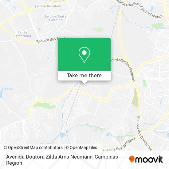 Avenida Doutora Zilda Arns Neumann map