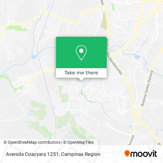 Mapa Avenida Coacyara 1251
