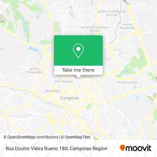 Mapa Rua Doutor Viêira Bueno 180