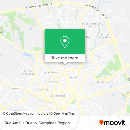 Mapa Rua Amélia Bueno
