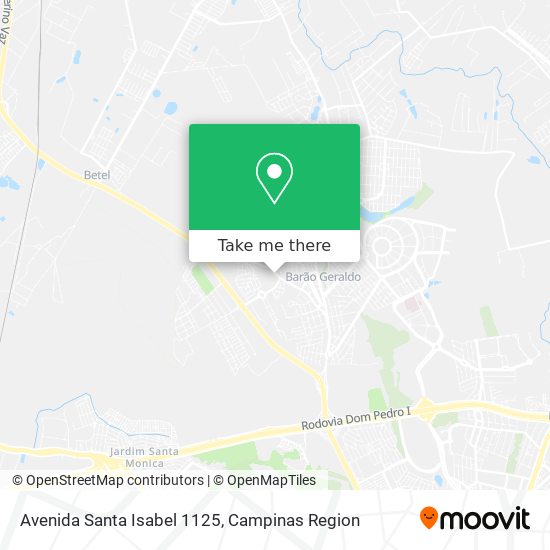 Mapa Avenida Santa Isabel 1125