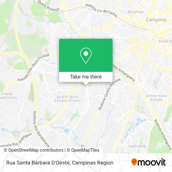 Rua Santa Bárbara D'Oeste map