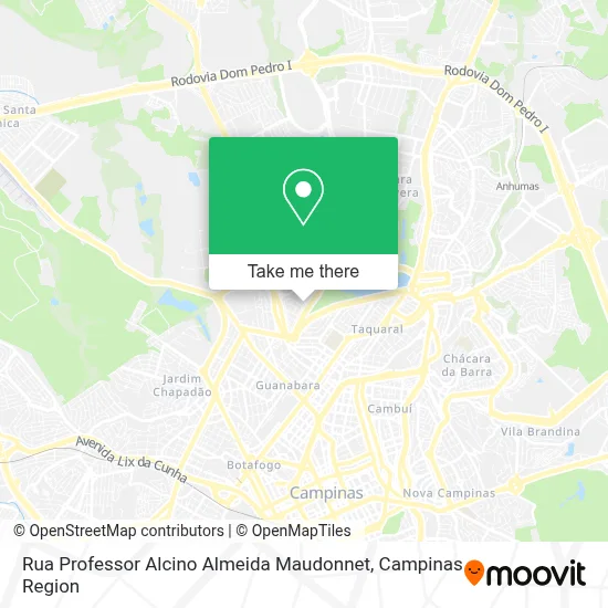 Rua Professor Alcino Almeida Maudonnet map