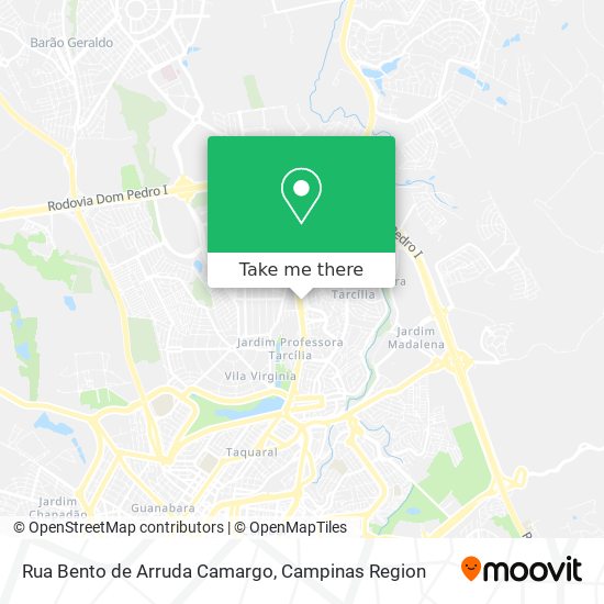 Rua Bento de Arruda Camargo map