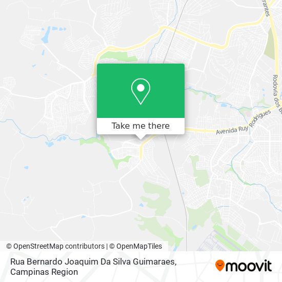 Rua Bernardo Joaquim Da Silva Guimaraes map