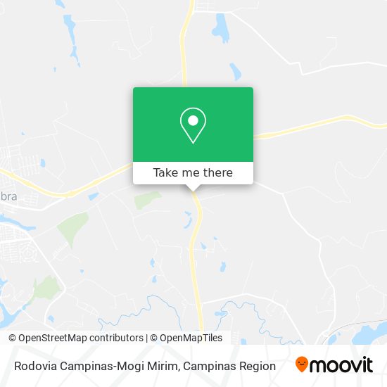 Mapa Rodovia Campinas-Mogi Mirim