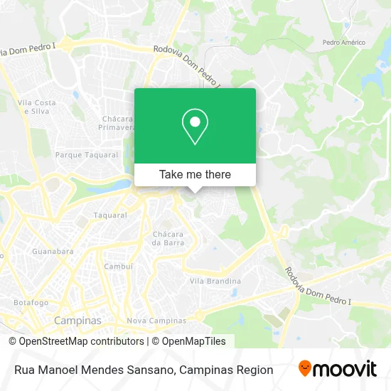 Rua Manoel Mendes Sansano map