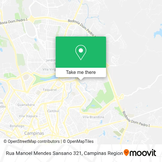 Rua Manoel Mendes Sansano 321 map