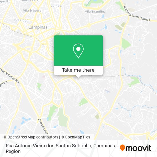 Rua Antônio Viêira dos Santos Sobrinho map