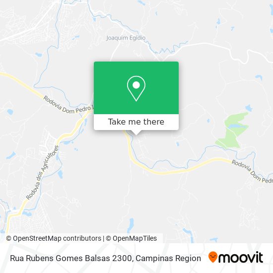 Mapa Rua Rubens Gomes Balsas 2300