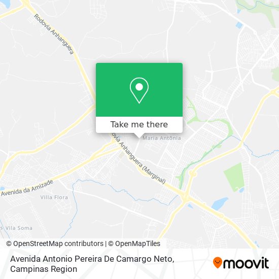 Avenida Antonio Pereira De Camargo Neto map