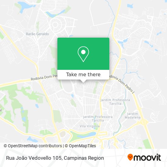 Rua João Vedovello 105 map