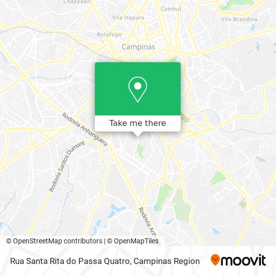 Rua Santa Rita do Passa Quatro map