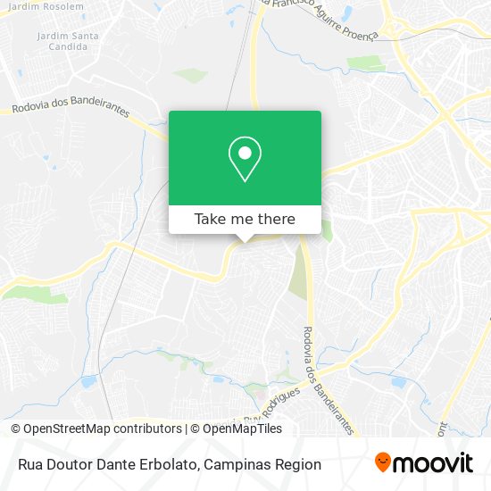 Rua Doutor Dante Erbolato map