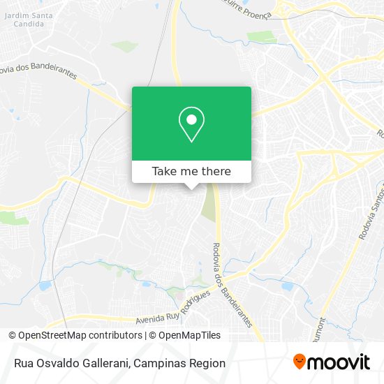 Rua Osvaldo Gallerani map