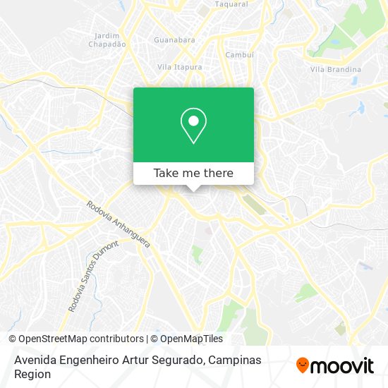 Mapa Avenida Engenheiro Artur Segurado