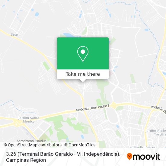 Mapa 3.26 (Terminal Barão Geraldo - Vl. Independência)