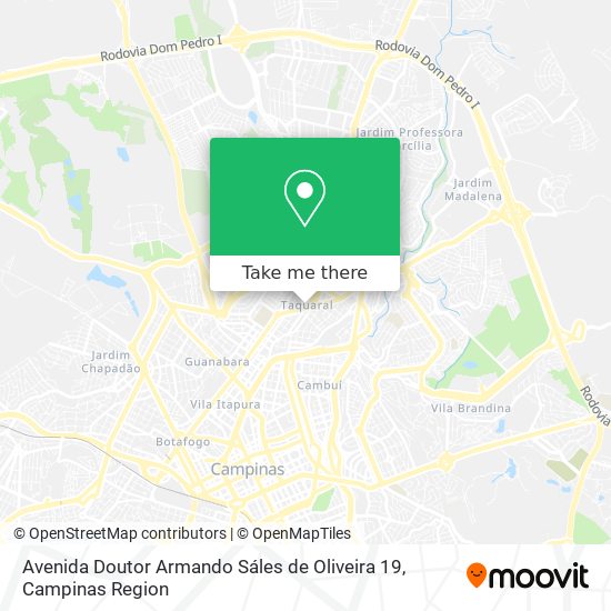 Mapa Avenida Doutor Armando Sáles de Oliveira 19