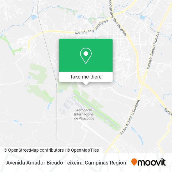 Avenida Amador Bicudo Teixeira map