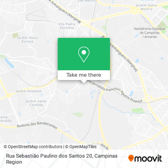 Mapa Rua Sebastião Paulino dos Santos 20