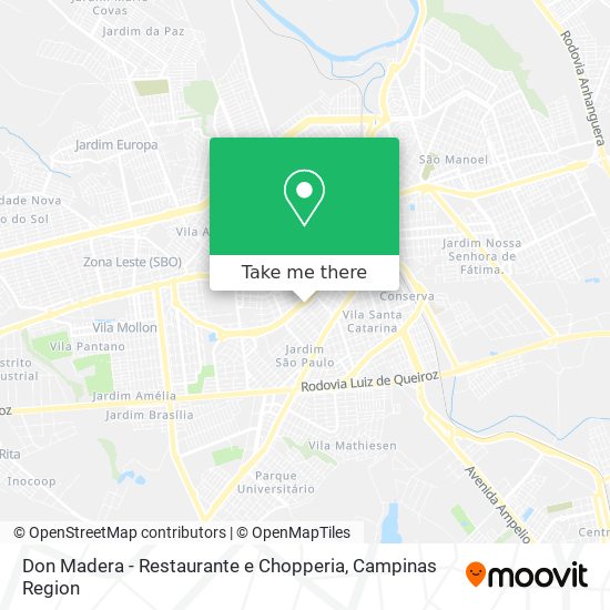 Don Madera - Restaurante e Chopperia map