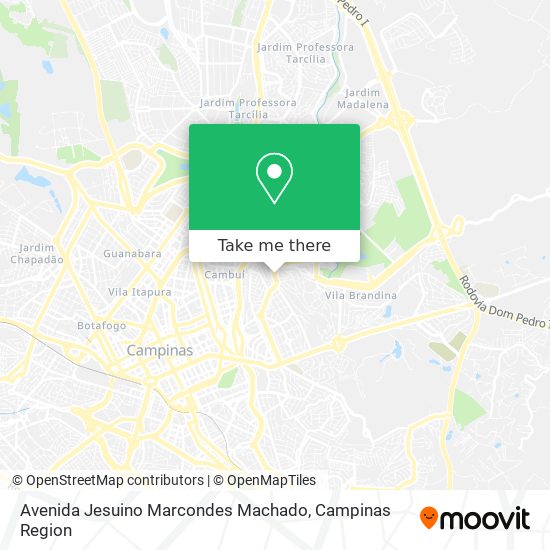Mapa Avenida Jesuino Marcondes Machado