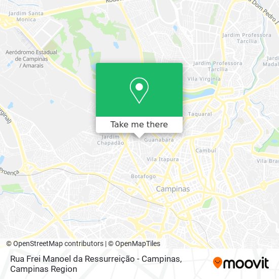 Rua Frei Manoel da Ressurreição - Campinas map