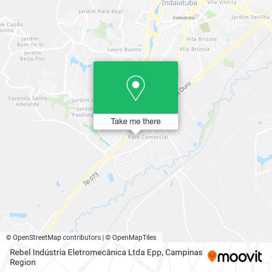 Mapa Rebel Indústria Eletromecânica Ltda Epp