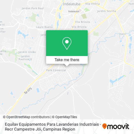 Equilav Equipamentos Para Lavanderias Industriais - Recr Campestre Jói map