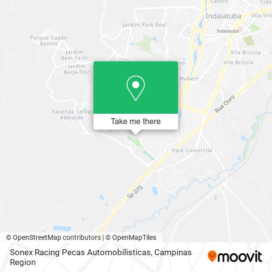 Mapa Sonex Racing Pecas Automobilisticas