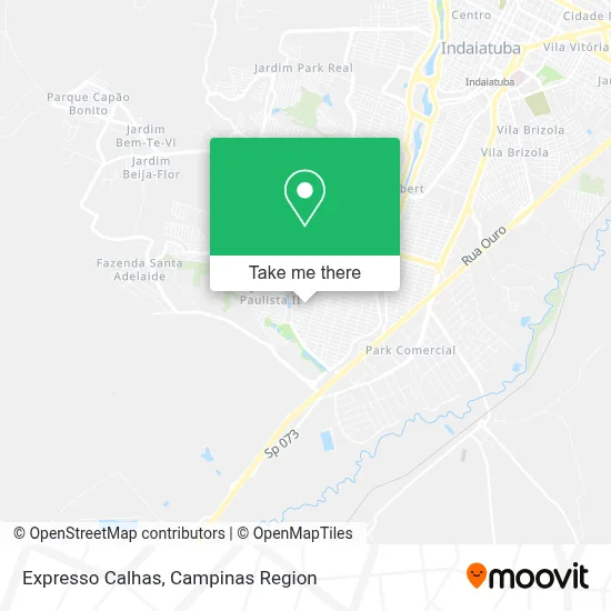 Expresso Calhas map