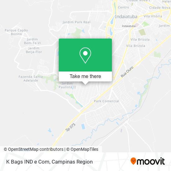 K Bags IND e Com map