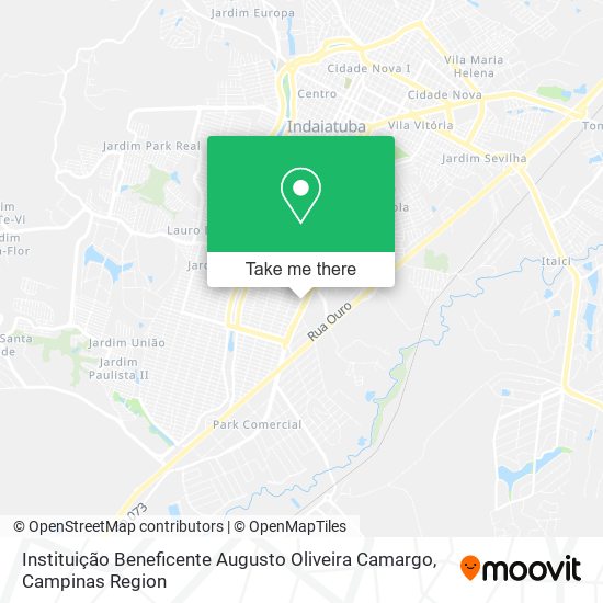 Instituição Beneficente Augusto Oliveira Camargo map