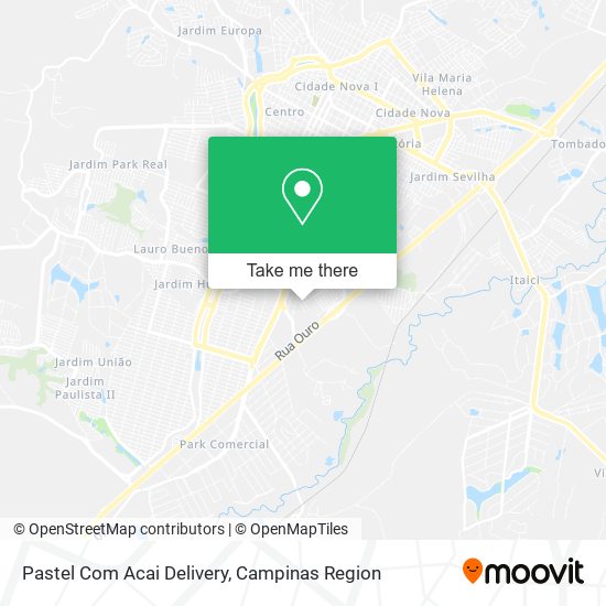 Pastel Com Acai Delivery map