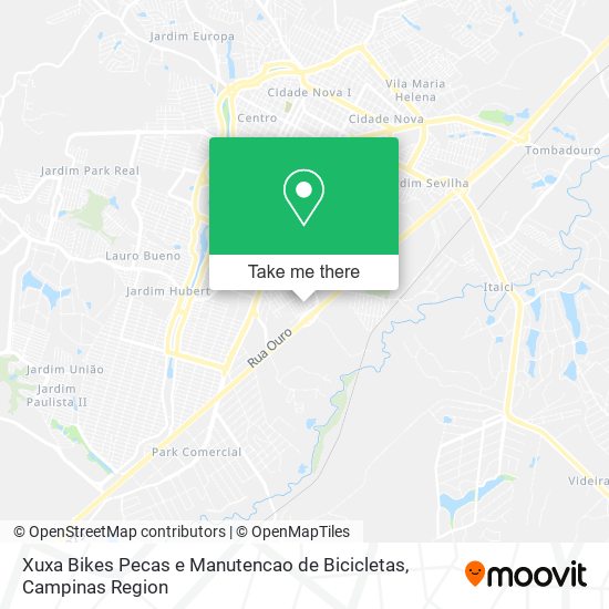 Mapa Xuxa Bikes Pecas e Manutencao de Bicicletas