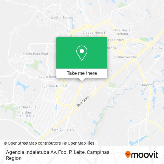 Agencia Indaiatuba Av. Fco. P. Leite map