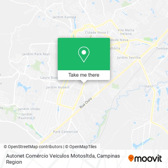 Mapa Autonet Comércio Veículos Motosltda