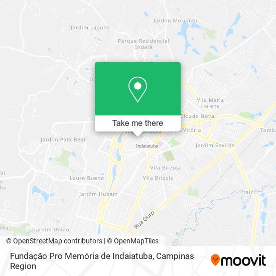 Fundação Pro Memória de Indaiatuba map