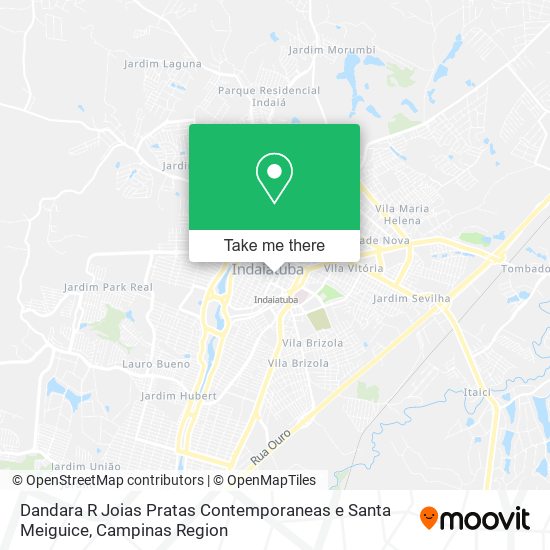 Mapa Dandara R Joias Pratas Contemporaneas e Santa Meiguice