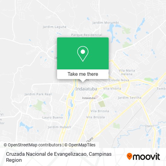 Cruzada Nacional de Evangelizacao map