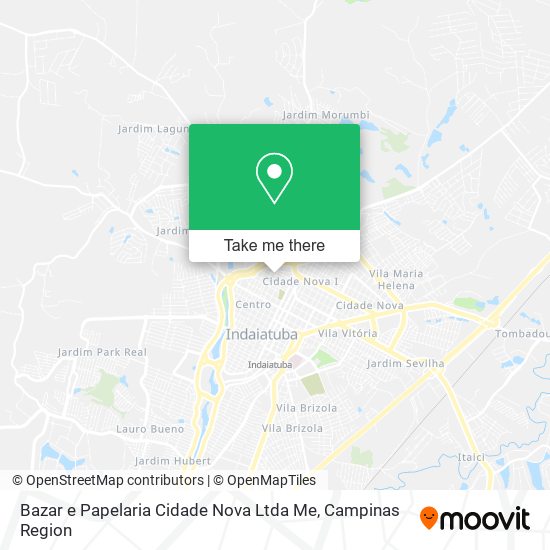 Mapa Bazar e Papelaria Cidade Nova Ltda Me