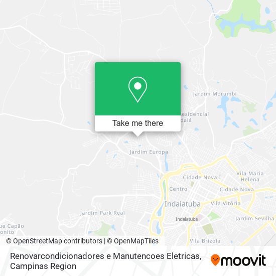 Mapa Renovarcondicionadores e Manutencoes Eletricas