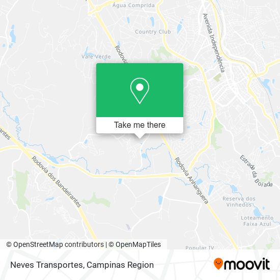 Neves Transportes map