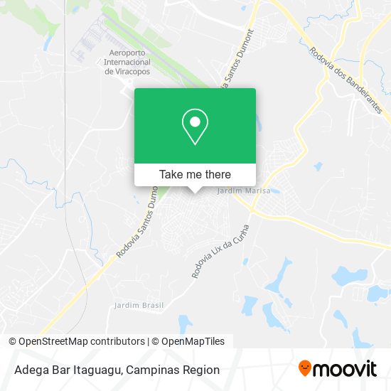 Adega Bar Itaguagu map