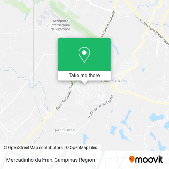 Mapa Mercadinho da Fran