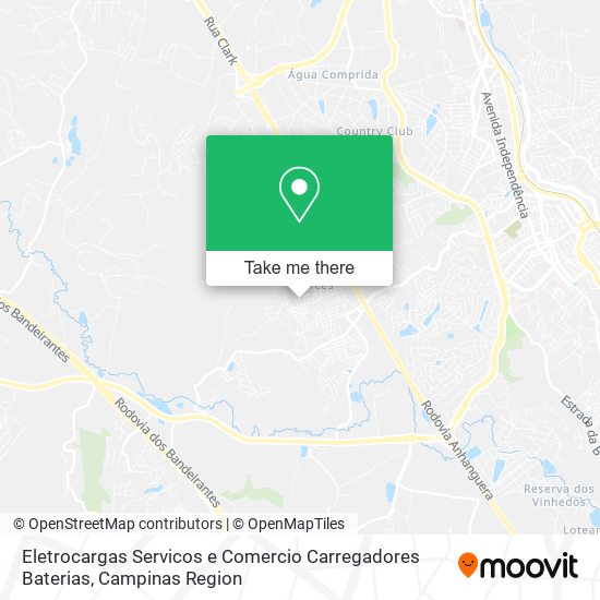 Mapa Eletrocargas Servicos e Comercio Carregadores Baterias