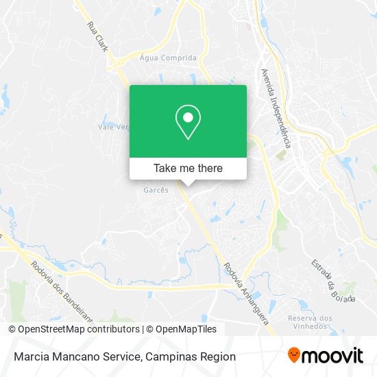 Marcia Mancano Service map