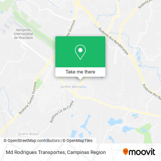 Mapa Md Rodrigues Transportes